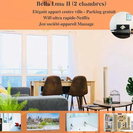 Bella Luna II: Elegant City Center Apartment with Free Parking Troyes Exterior photo