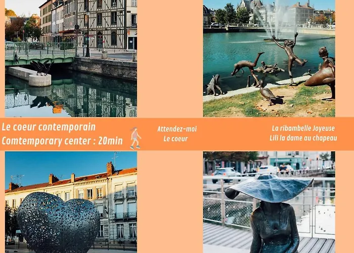 Bella Luna II - Elegant Appartement Centre Ville - Parking Gratuit - Wifi Ultra Rapide-Appareil Massage-Netflix-Jeu Societe